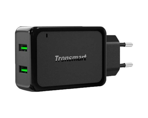 Зарядний пристрій Tronsmart W2TF 36W Dual Port Qualcomm QC 3.0&VoltiQ (232340)