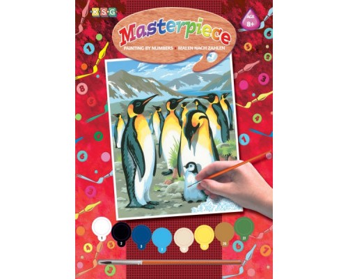 Набір для творчості Sequin Art PAINTING BY NUMBERS JUNIOR Penguins (SA0033)