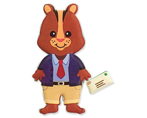 Набір для творчості Melissa&Doug Об'ємні багаторазові наліпки Будиночок бурундуків (MD9101)