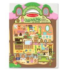 Набір для творчості Melissa&Doug Об'ємні багаторазові наліпки Будиночок бурундуків (MD9101)