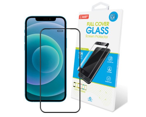 Скло захисне Global Full Glue Apple Iphone 12 (black) (1283126506369)