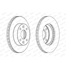 Гальмівний диск FERODO DDF1521