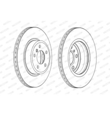 Гальмівний диск FERODO DDF2039C