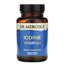 Амінокислота Dr. Mercola Йод 1,5 мг, Iodine, 30 капсул (MCL-01614)
