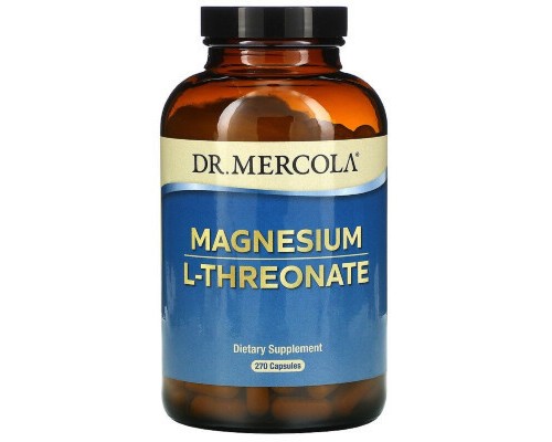 Мінерали Dr. Mercola Магній L-Треонат, Magnesium L-Threonate, 270 капсул (MCL-03069)