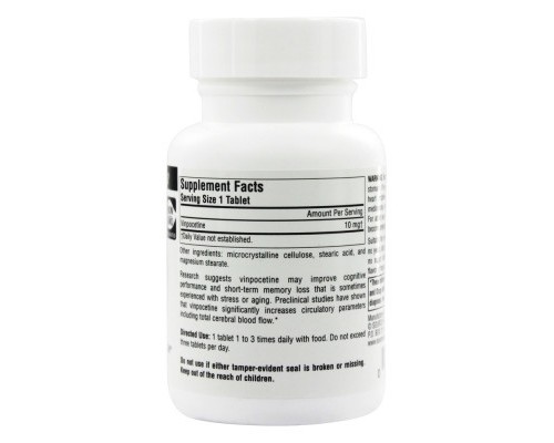 Вітамінно-мінеральний комплекс Source Naturals Вінпоцетин 10мг, 120 таблеток (SNS-01399)