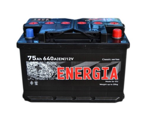 Акумулятор автомобільний ENERGIA 75Аh (000022388)
