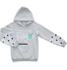 Кофта дитяча Breeze худі (16595-128G-gray)