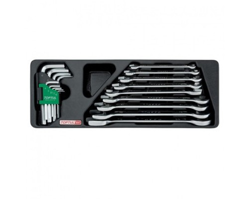 Ключ Toptul ключів комбінований (в ложементі) (GAAT1802)
