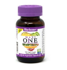 Мультивітамін Bluebonnet Nutrition Мультивітаміни із залізом, MAXI ONE With Iron, 30 вегетаріан (BLB0110)