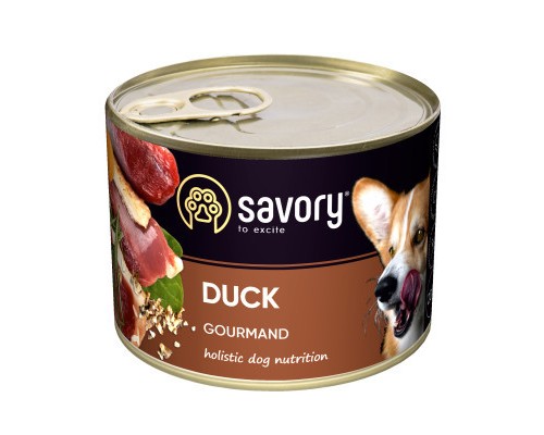 Консерви для собак Savory Dog Gourmand качка 200 г (4820232630464)