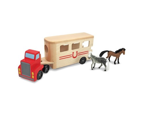 Ігровий набір Melissa&Doug автомобіль-причіп для коней (MD14097)
