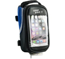 Велосумка нарамна Good Bike під смартфон 4,8 Black/Blue (94882-IS)