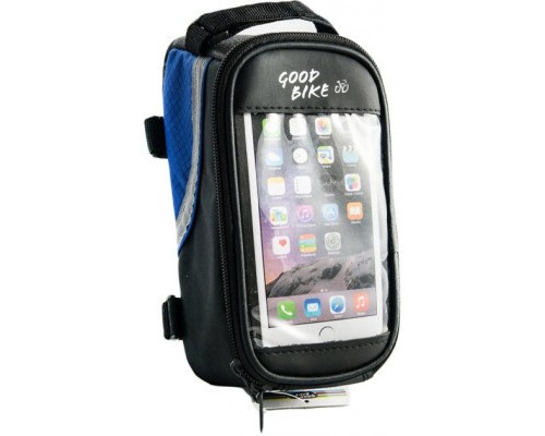 Велосумка нарамна Good Bike під смартфон 4,8 Black/Blue (94882-IS)