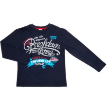 Кофта дитяча Breeze з написами (7076-140B-blue)