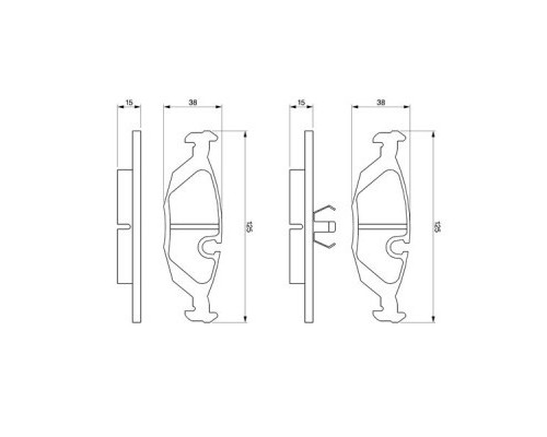 Гальмівні колодки Bosch 0 986 460 996