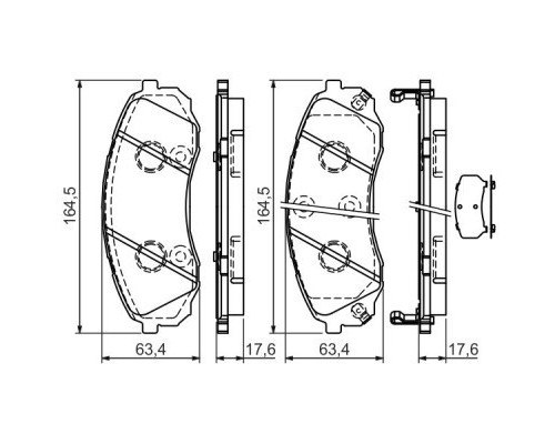 Гальмівні колодки Bosch 0 986 494 377