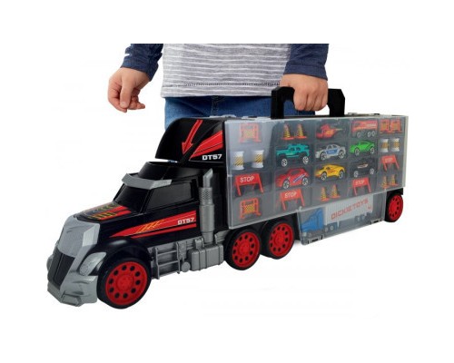 Ігровий набір Dickie Toys Трейлер перевізник авто, вантажівка з ручкою (3749023) Ігровий набір Dickie Toys Трейлер перевізник авто, вантажівка з ручкою (3749023)