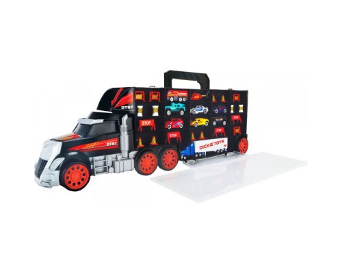 Ігровий набір Dickie Toys Трейлер перевізник авто, вантажівка з ручкою (3749023) Ігровий набір Dickie Toys Трейлер перевізник авто, вантажівка з ручкою (3749023)