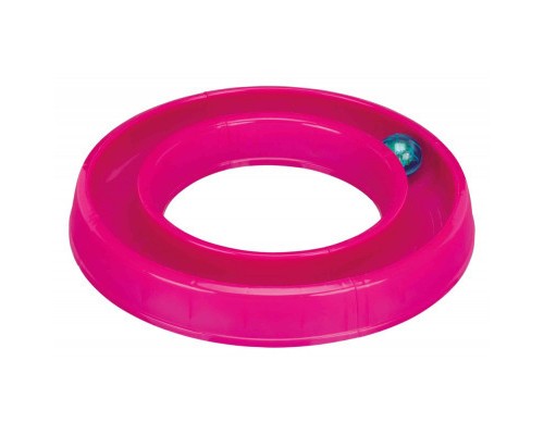 Іграшка для котів Trixie Ball Race Змійка-вісімка з м'ячиком 65x31 см (рожева) (4011905414133)