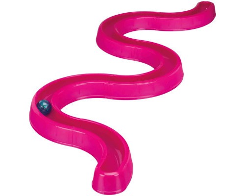 Іграшка для котів Trixie Ball Race Змійка-вісімка з м'ячиком 65x31 см (рожева) (4011905414133)