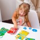 Розвиваюча іграшка Vladi Toys Гра-шнурівка Fisher Price Кольорові будиночки (укр) (VT5303-26)