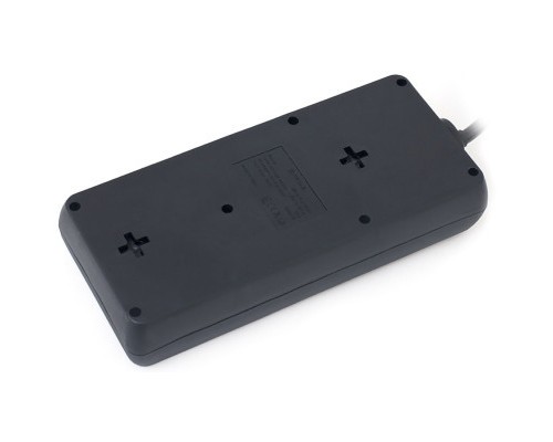 Мережевий фільтр живлення REAL-EL RS-8 Protect 5m, black (EL122300024)