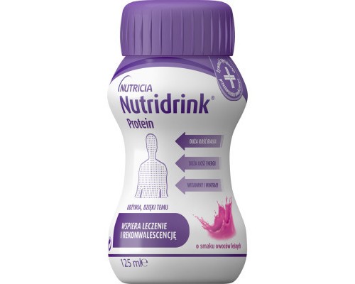 Дитяча суміш Nutricia Nutridrink Protein Berries 4 шт х 125 мл (8716900570353)