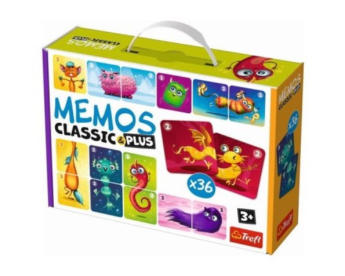 Настільна гра Trefl Мемо Класичні. Милі монстрики (Memos Classic&plus Cute monsters) (02273)