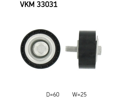 Ролик натягувача ременя SKF VKM 33031