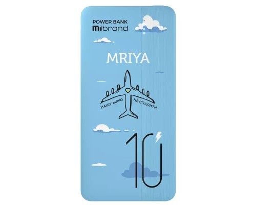 Батарея універсальна Mibrand 10000 mAh Mriya Blue (MI10K/Mriya) 