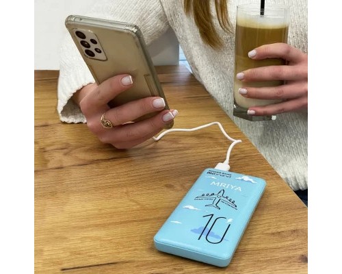 Батарея універсальна Mibrand 10000 mAh Mriya Blue (MI10K/Mriya) 