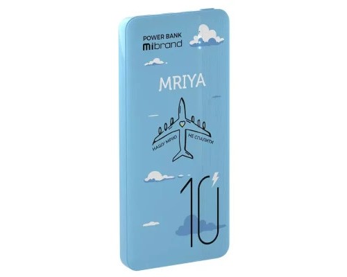 Батарея універсальна Mibrand 10000 mAh Mriya Blue (MI10K/Mriya) 