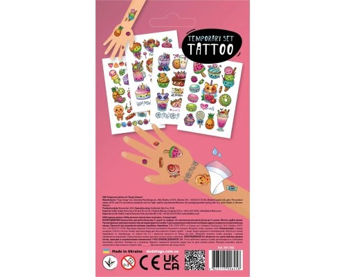 Набір для творчості DoDo Солодкі мрії набір дитячих тимчасових татуювань (301102)