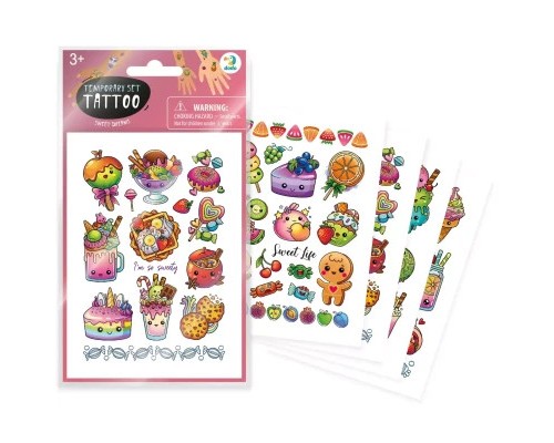 Набір для творчості DoDo Солодкі мрії набір дитячих тимчасових татуювань (301102)