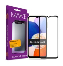 Скло захисне MAKE Samsung A14 Full Cover Full Glue (MGF-SA14)