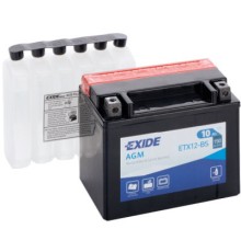 Акумулятор автомобільний EXIDE AGM 10Ah (+/-) (150EN) (ETX12-BS)