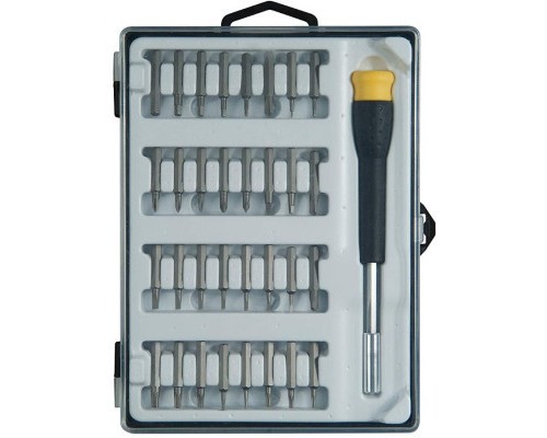Викрутка Stanley з бітами Phillips, Pozidriv, Torx, Slotted, Sl1, Ph00, Pz0, Т5, ТТ10, L = 25 мм, 33 шт, кейс (STHT0-62634)