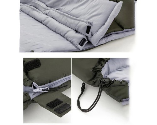 Спальний мішок Naturehike U150 NH20MSD07 Green Right (6927595764398-R)
