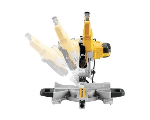 Торцювальна пила DeWALT 1400 Вт, диск 216х30 мм, 4500 об/хв, XPS, вага 11.5 кг (DWS774)