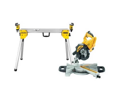 Торцювальна пила DeWALT 1400 Вт, диск 216х30 мм, 4500 об/хв, XPS, вага 11.5 кг (DWS774)