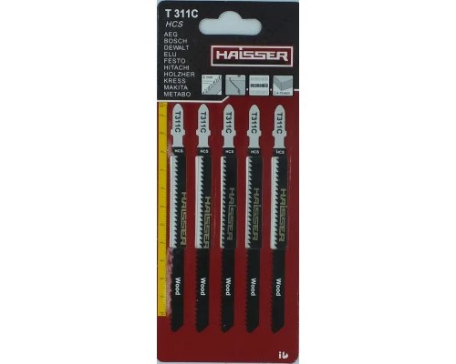 Полотно HAISSER пиляльне - T311С, 126мм, н-р 5шт (32345)