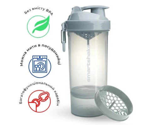 Шейкер спортивний SmartShake Original2GO One 800ml Mist Gray (10581301) Шейкер спортивний SmartShake Original2GO One 800ml Mist Gray (10581301)