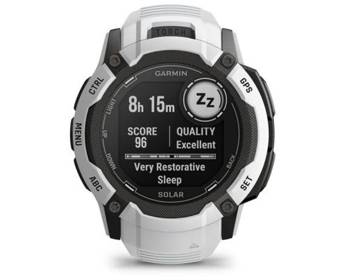 Смарт-годинник Garmin Instinct 2X Solar, Whitestone, GPS (010-02805-04)