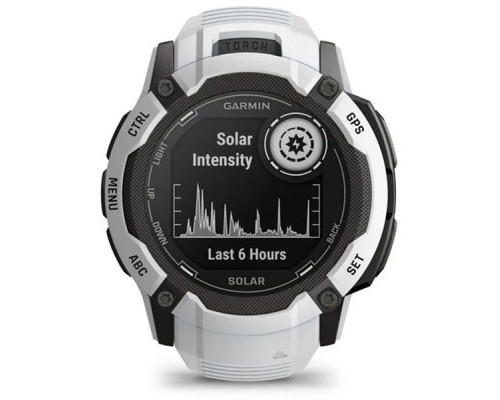 Смарт-годинник Garmin Instinct 2X Solar, Whitestone, GPS (010-02805-04)