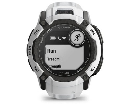 Смарт-годинник Garmin Instinct 2X Solar, Whitestone, GPS (010-02805-04)