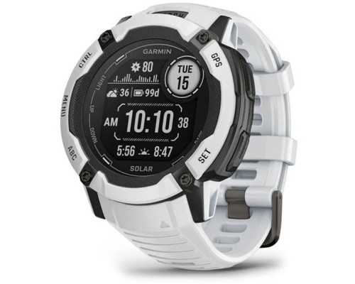 Смарт-годинник Garmin Instinct 2X Solar, Whitestone, GPS (010-02805-04)