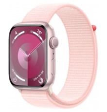 Смарт-годинник Apple Watch Series 9 GPS 45mm Pink Aluminium Case with Light Pink Sport Loop (MR9J3QP/A)