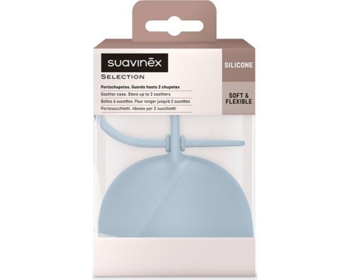 Контейнер для пустушок Suavinex Colour Essence, силіконовий, блакитний (401537)
