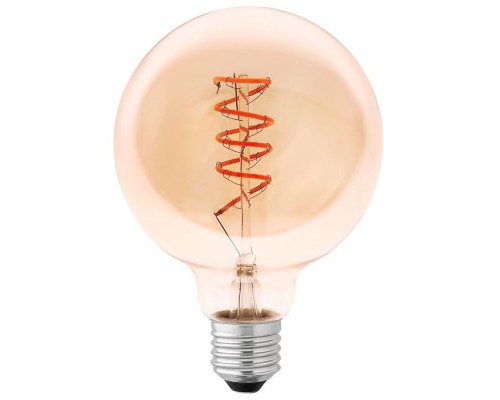 Лампочка Delux Globe G95 5Вт E27 2200К amber spiral filament (90018166)
